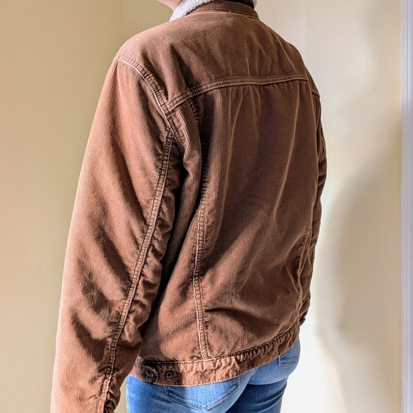 Gap Sherpa Lined Corduroy Jacket Large - Picture 5 of 6